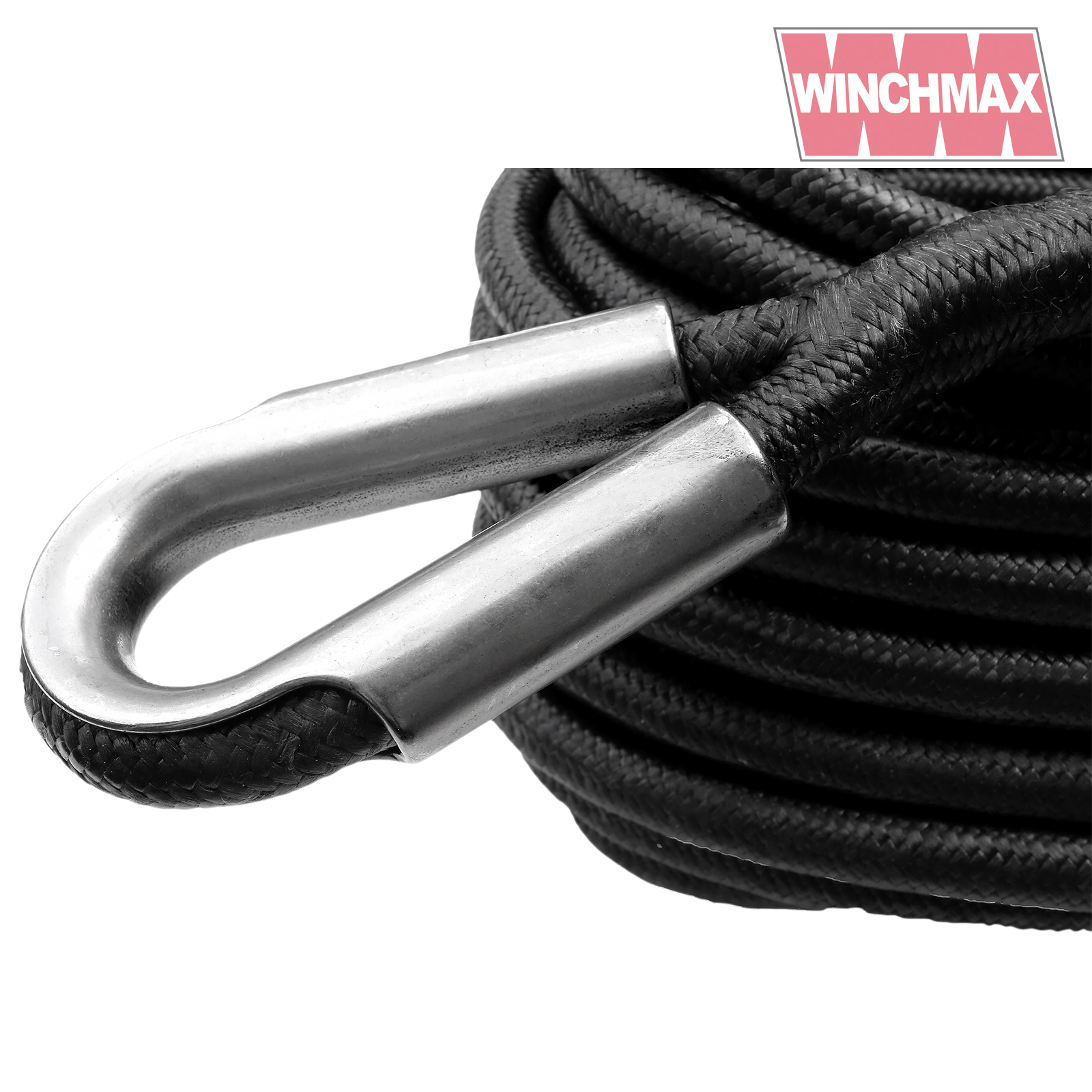 WINCHMAX Armourline Synthetic Rope 15m x 10mm with Tactical Hook 