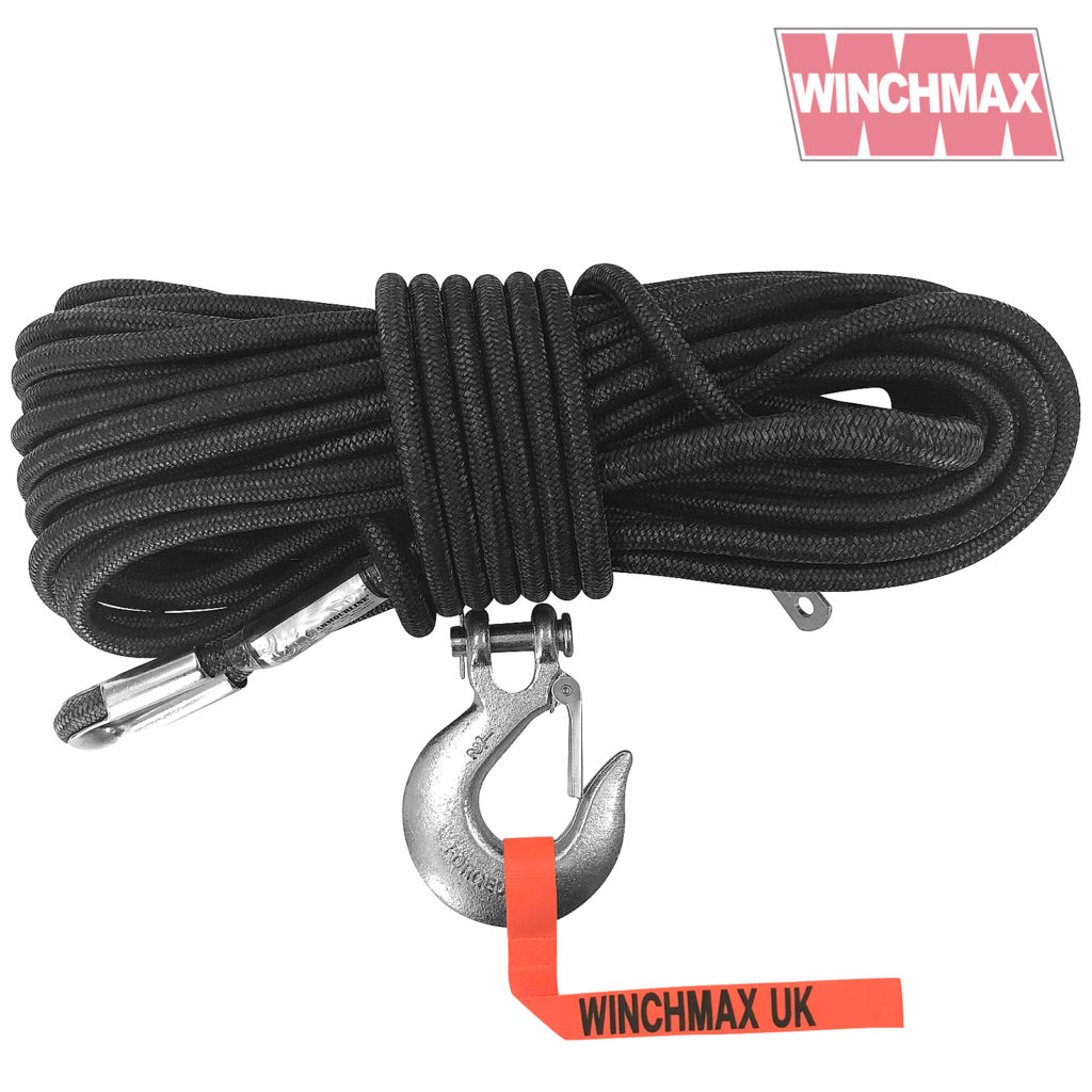Winchmax Armourline Rope 25m x 13mm and Clevis Hook