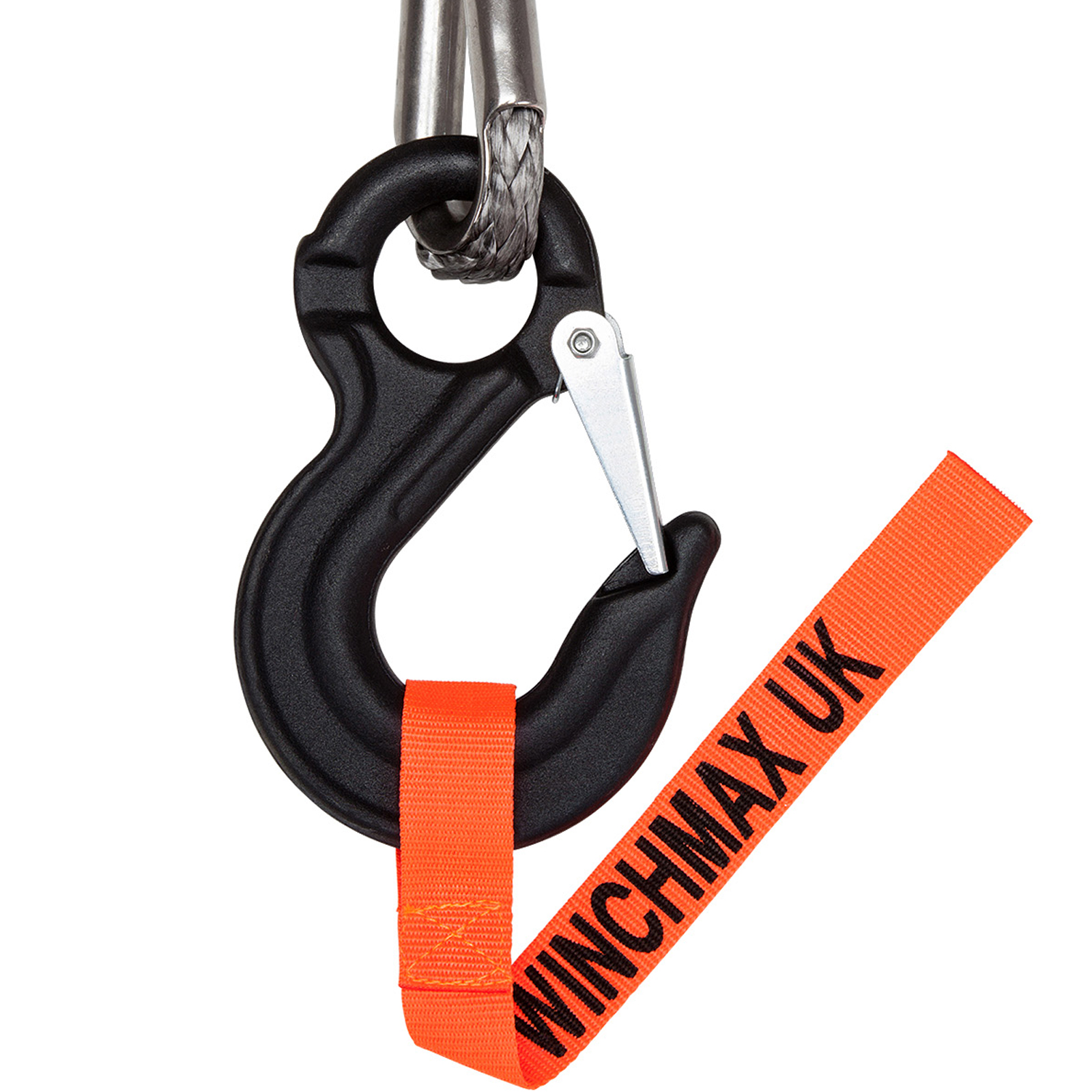 Dyneema Synthetic Winch Rope 30m x 11.5mm, Screw Fix. Hawse. Competition  Hook. - Winchmax