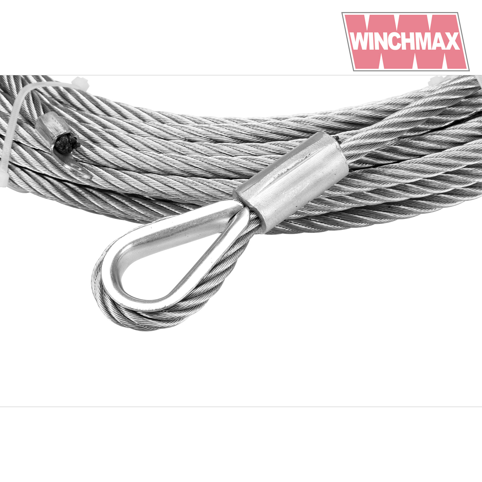 Winchmax Winch Cable Wire Rope 26m x 12 mm suitable for winches up to 17,500lb 