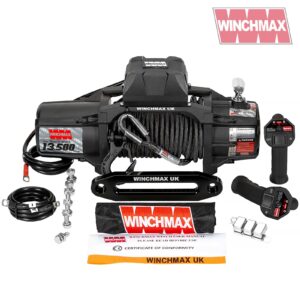 WINCHMAX 13500lb Military Grade Winch with Armourline Rope