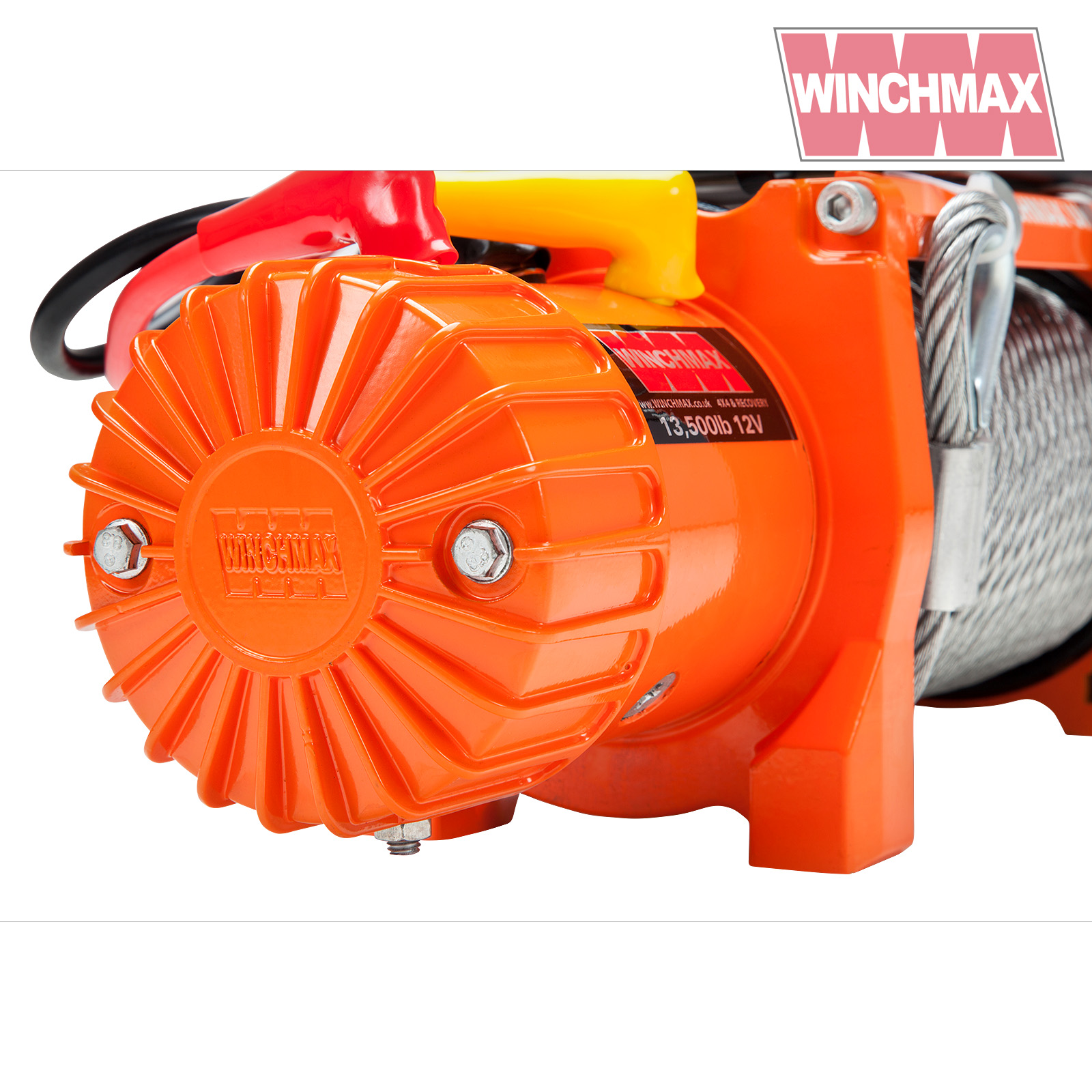 Winchmax 13500 12v Winch and Mounting Plate