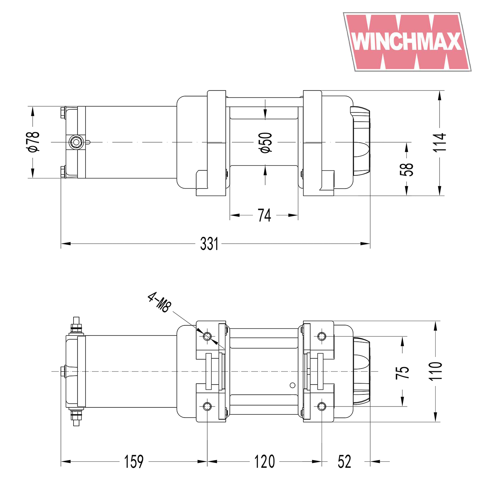 WINCHMAX AC 3000lb winch