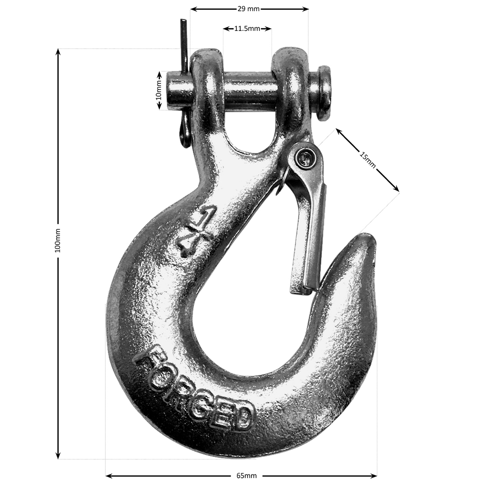 Winchmax 1/4 Inch Clevis Hook