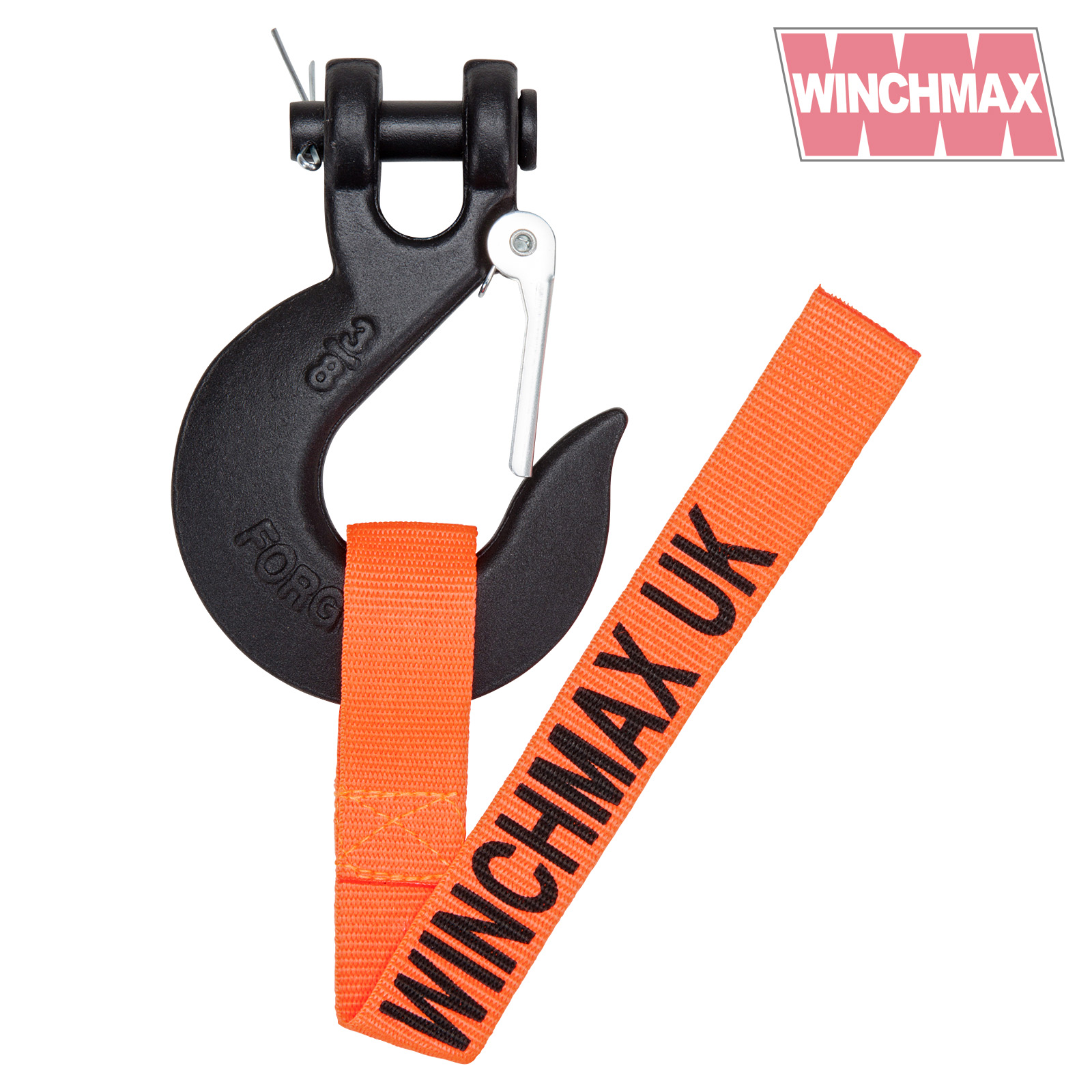 Winchmax Winch Hook Suitable for Winches up to 14,000lb ⅜ Clevis Forged G70 