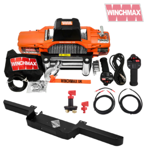 Winchmax 13500lb winch, defender bumper, wiring and remotes