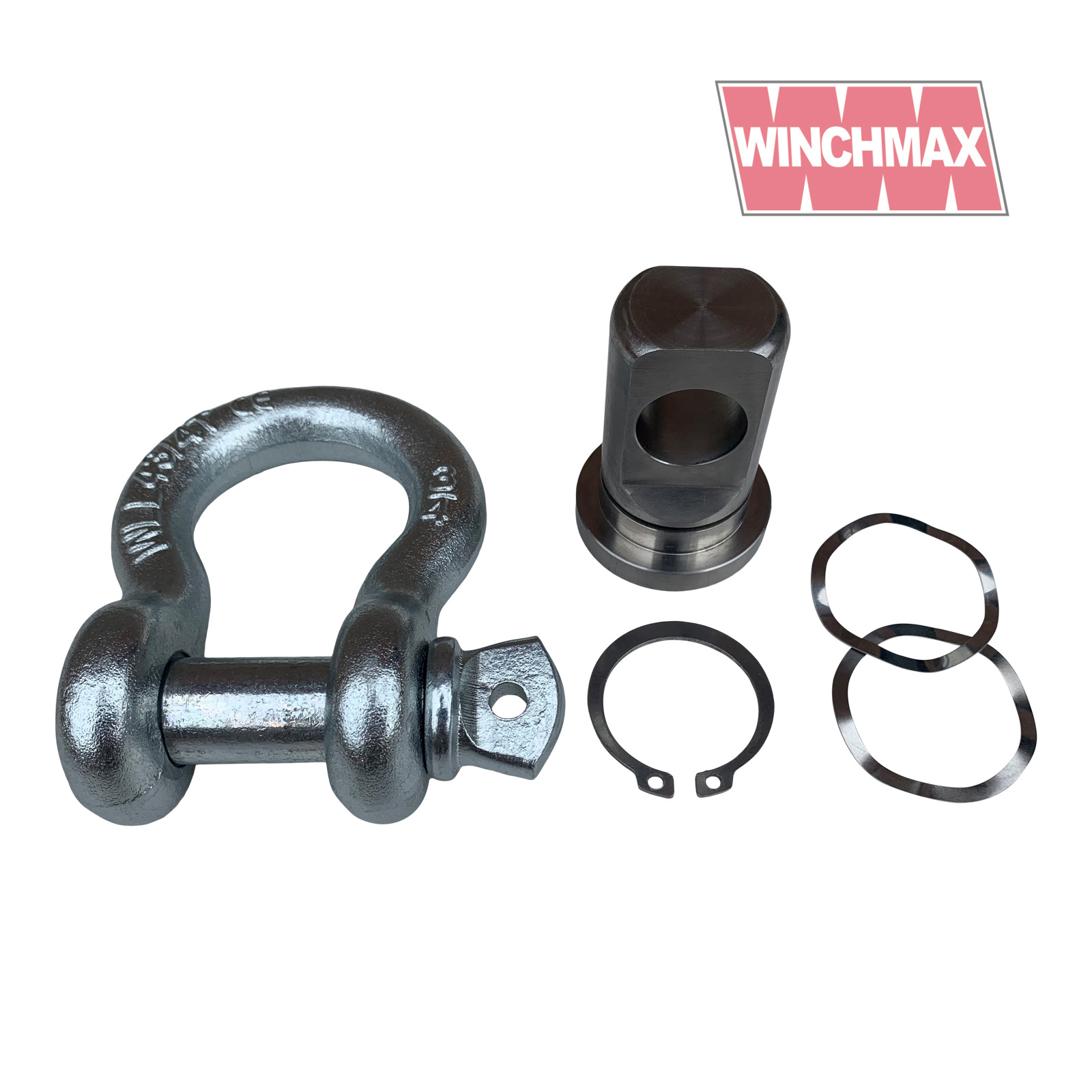 Swivel recovery eye 36mm for winch bumper stainless steel  shackle and circlip 