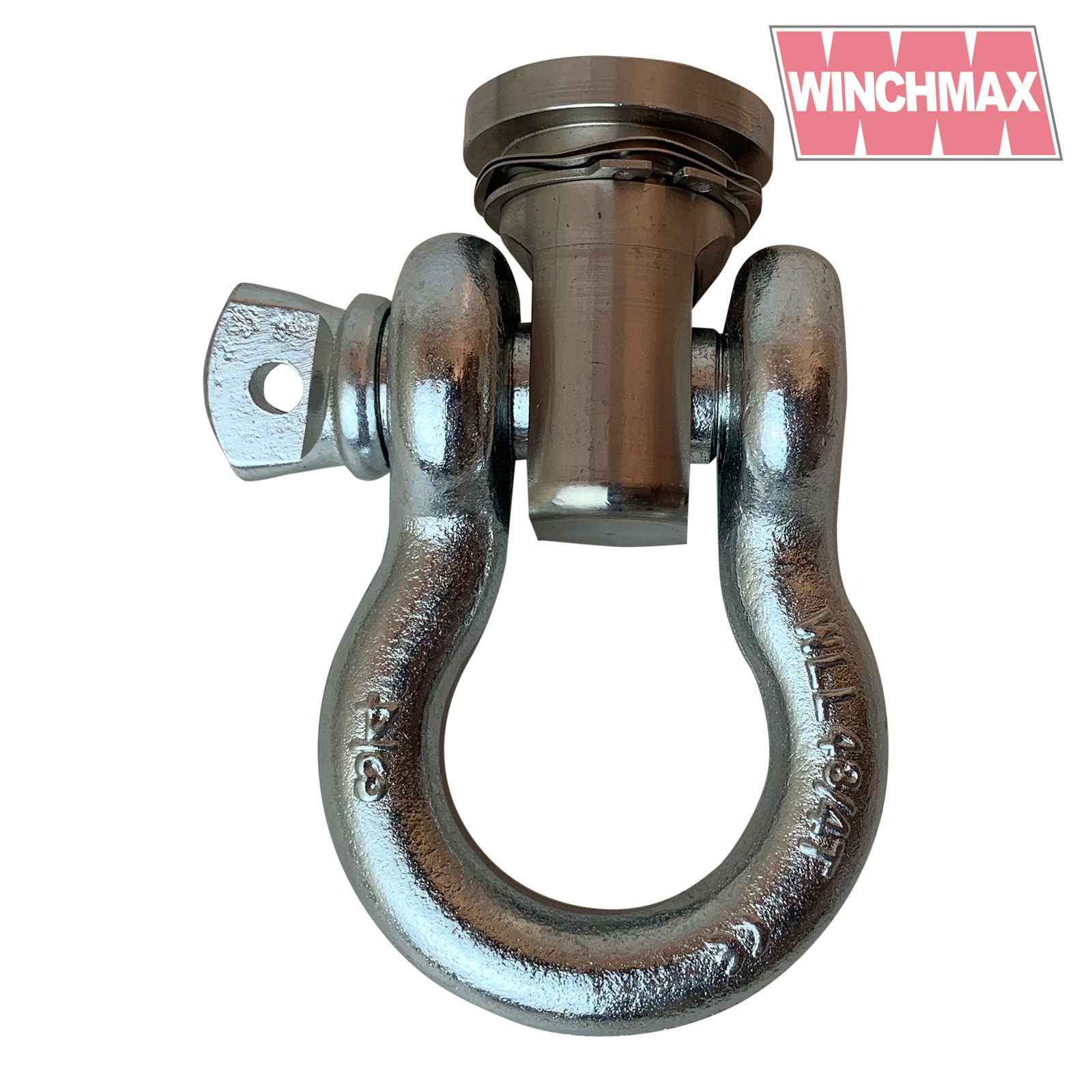 Swivel recovery eye 36mm for winch bumper stainless steel  shackle and circlip 