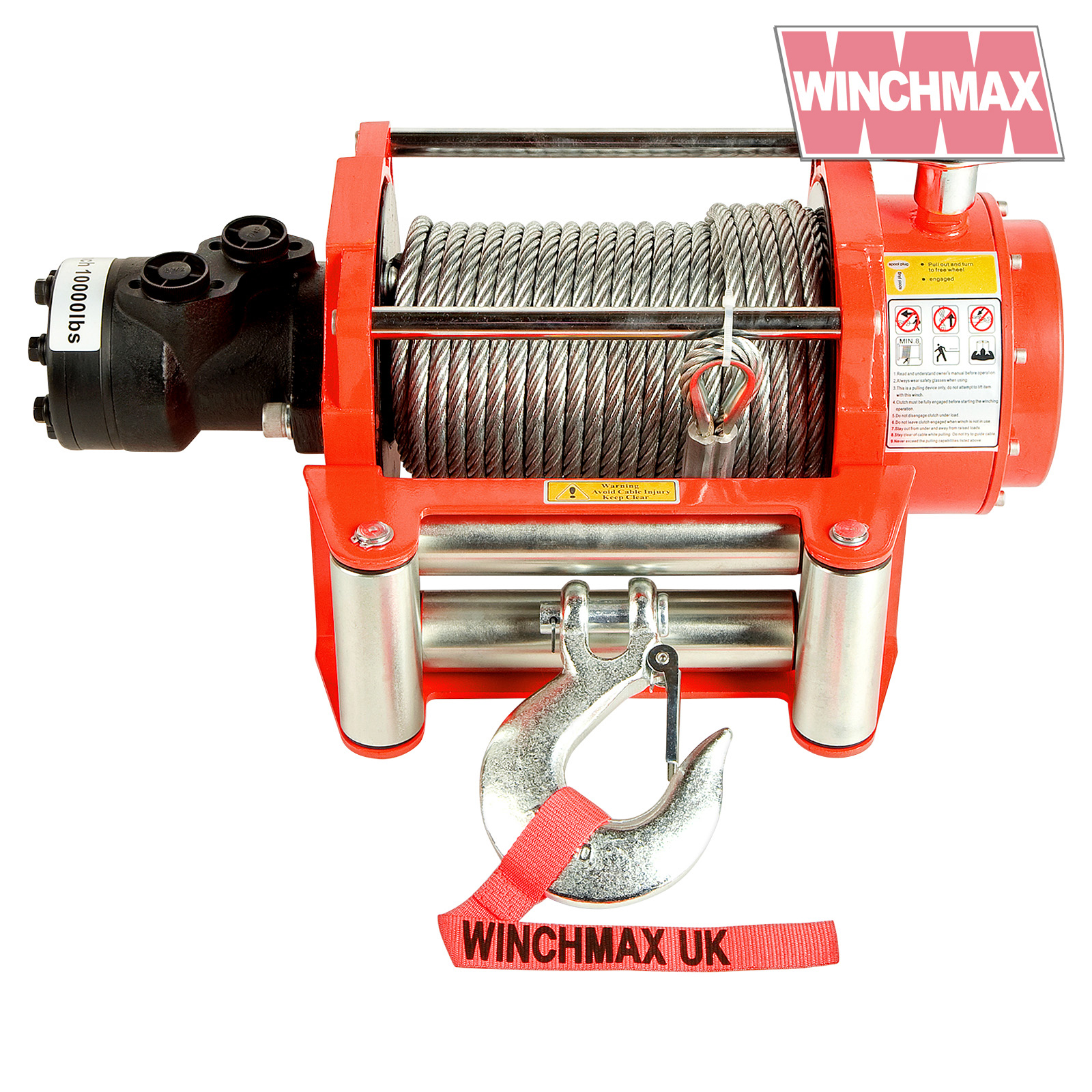 Winchmax 10000lb Hydraulic Winch WM10000HYD-NC