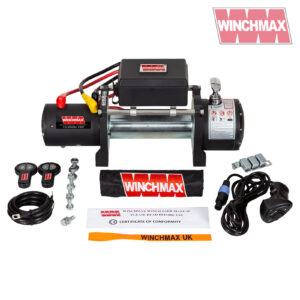 Winchmax 13500lb 12v Military Grade Winch. No Rope or No Fairlead. Includes Twin Wireless Remote Controls