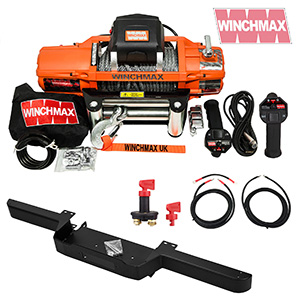Winchmax 'SL' 13500lb Winch and Defender Bumper