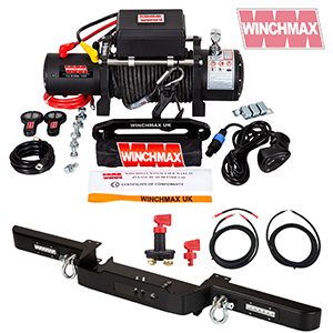 Winchmax Militry Grade 13500lb Winch with Defender Bumper